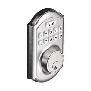 Aluminum Electronic Door Lock with Code and Key Access, Waterproof, for Brass Doors