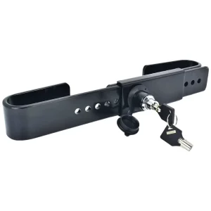 Ambull Factory Adjustment Range 9″ 18″ Steel Cargo Door Lock Shipping Container Lock with 2 Tubular Keys and Rubber Cover