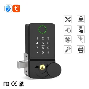 American Standard Deadbolt Fingerprint Digital TTLock Smart Lock Cloud Support Wi Fi Aluminium Alloy Steel Wood Door Grade C