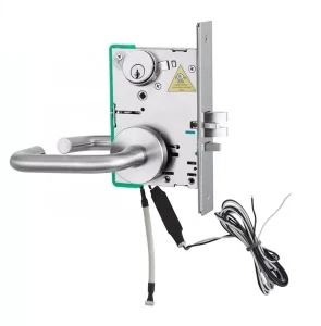 American Style Satin Nickel Stainless Steel Electrified Solenoid Mortise Lock Mechatronic Lock
