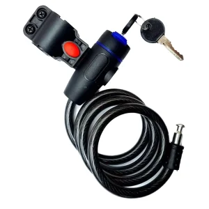 Anti-Breaking Chain and Cable Lock for Bicycles with Disc and Wire Lock Options