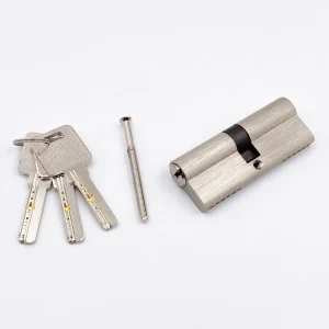 Anti-Bump Brass Core Lock Cylinder for Apartment and Hotel Doors, 70mm, C4 and Computer Keys