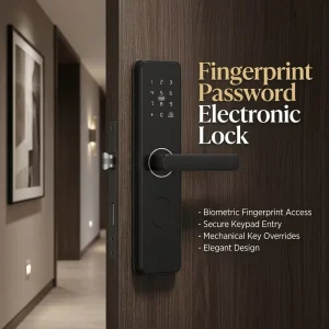 Anti-Pry Digital Fingerprint Smart Lock with C-Grade Core for Rental Apartments and Homestays
