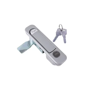 Anti-Rattle Panel Lock Zinc Alloy Control Cabinet Electrical Enclosure Silver Painted Noise Reduction Design