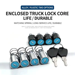 Complete Lock Core Kit With Spare Keys for Enclosed Electric Vehicle Side Door Replacement