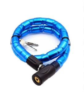 Anti-Theft Blue Barrel Bike Chain Locker Cable Bicycle Joint Lock Motorcycle Padlock