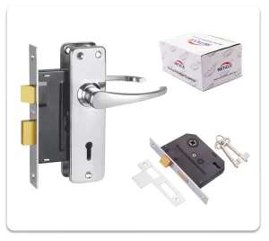 Anti-Theft Home Iron Panel Mechanical Key Lock Door Entrance 694 Handle Lock Set for Wooden Door