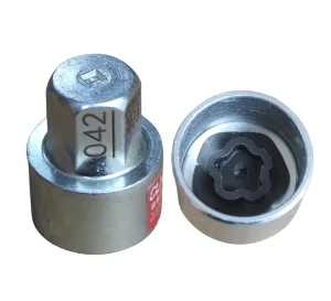 Anti-Theft Key Screw Sleeve Removal Install Socket Wheel Lock Lug Nut Locking Key 042 Model