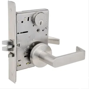 Anti-Theft Mechanical Lockset with Steel and Aluminum Latch, Key Cylinder and Mortise Lock for Classroom Doors