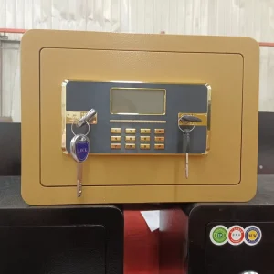 Anti Theft Metal Locker Safe Box Combination Electronic Key Lock Gold Important Secure Storage for School Workshop Gym