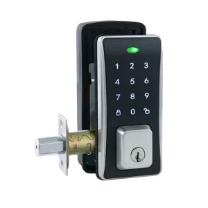 Anti-theft Smart Electronic Deadbolt Lock Zinc Alloy Keyless Touch Entry with Memory Card for Steel Door
