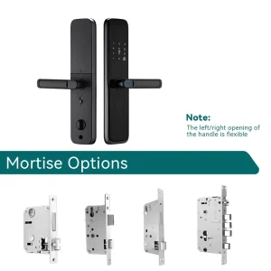 Anti theft Smart Fingerprint Door Lock for Wood Door Tamper Alarm Cloud Wi Fi Enabled Keyless Security Entry System