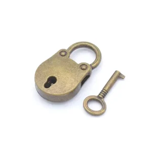 Antique Bronze Small Round Metal Padlock for Bag Parts and Accessories
