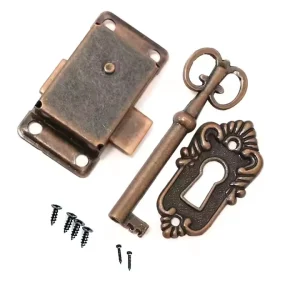Antique Cabinet Door Clasp Lock for Jewellery Box
