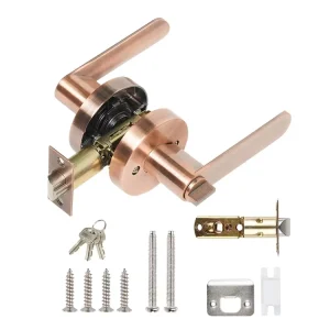 Apartment Entry Mortise Aluminum Door Lock Security Zinc Alloy Mechanical Lever Door Lock for Interior Doors