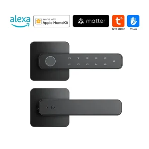 App-Controlled Aluminum Alloy Keyless Electronic Password Fingerprint Door Lock with Key