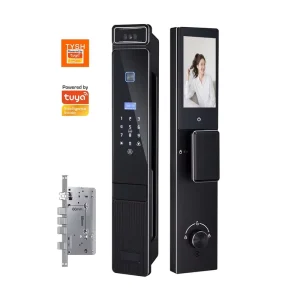 App Remote Camera Automatic Unlock WiFi Security Smart Door Lock with 3D Face Recognition Cloud Storage