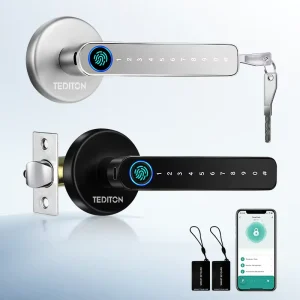 App Remote Control Keyless Entry Fingerprint Password Electronic Smart Door Lock