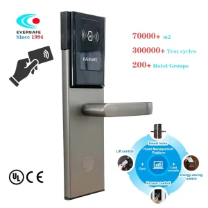 Auto-Locking SUS304 Magnetic Stripe Hotel Door Lock for Co-Working Space Use CE UL Certified