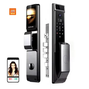 Automatic Biometric WiFi Smart Lock App IC Card Key Peephole Combination Home Security Fingerprint Lock