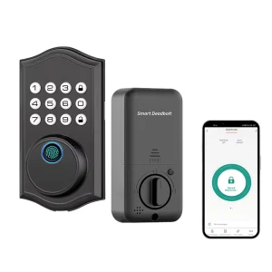 Automatic Digital Aluminum Door Smart Lock with PIN Keypad and Wi-Fi Connectivity