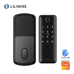 Automatic Electronic Biometric Smart Door Lock with WiFi, Fingerprint, and Keyless Entry for Office and Home