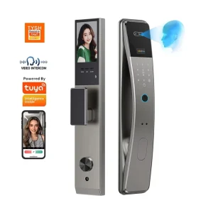 Automatic Electronic Fingerprint Biometric Door Lock with WiFi 3D Face Recognition and Camera