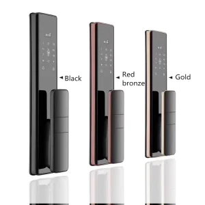Automatic S912 Smart Lock WiFi Fingerprint Password Card Keyless Entry for Aluminum Wood Metal Composite Doors with USB Backup Power