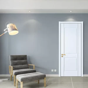 B1030 Victorian Style Solid Wood Bathroom Door with Side Opening for Bedroom Kitchen Villa Hotel Outdoor Use Sound Insulation