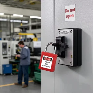 BOZZYS Industrial Safety LOTO Locks 38mm Steel Shackle Padlock with Key Unlock for Lockout Tagout