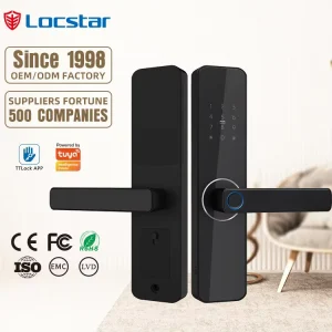 Biometric Digital Combination Door Lock with Fingerprint and Password for Wooden Doors