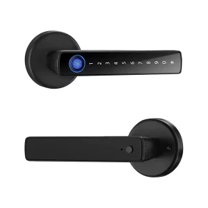 Biometric Fingerprint Password Electronic Digital Keyless Entry Door Knob Lock for Bedroom and Home