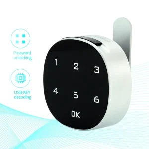Black Electronic NFC Digital Drawer and Mailbox Lock Keyless Keypad Combination Cabinet Lock