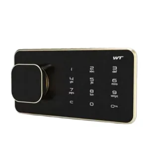 Black Fingerprint Door Lock Traditional Home Office Smart Safe Lock