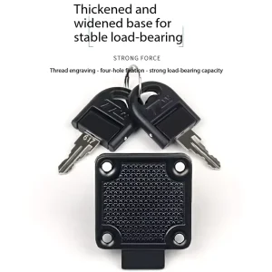 Black Keyed Furniture Locks for Office Drawers and Cabinet Doors