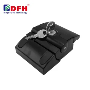Black Painting Die cast Zinc 2 Way Industrial Cabinet Door Locks Fastener for Metal Gate