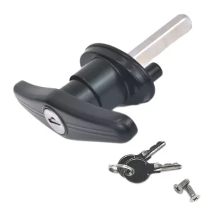 Black T-Handle Lock for Tacoma Camper Shells, Tailgates, Trunks, Liftgates, and Panels
