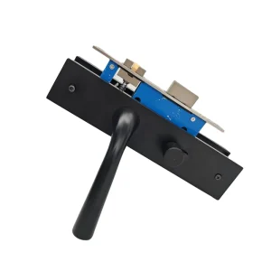 Black Zinc Alloy Door and Window Lever Handle Mechanical Lock Set