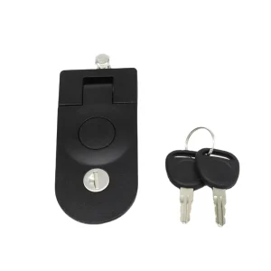 Black Zinc Alloy Sealed Compression Latch Lever Lock Push-to-open Industrial Cabinet Equipment Replacement