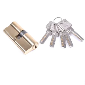 Brass Safety Cylinder Door Lock Set Main Door Lock Body
