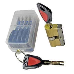 Brass Stainless Steel Lock Cylinder with Iron Keys for Hotel Office