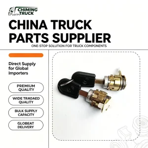 Cab Door Lock Cylinder With 2 Keys for Dongfeng Kinland Flagship KX KL Kingrun KR Truck Mechanical Door Lock Core Spare Parts