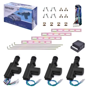 Car Door Central Lock Kit Central Locking System for Car With 4 Actuators Motor