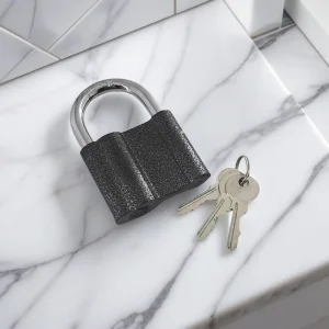 Cast Iron Rotating Tongue Padlock with Custom Logos Featuring Drill and Impact Resistant Design