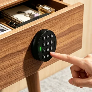 Childproof PIN Card Drawer Lock Storage Electronic Cabinet Lock for Gym and School Lockers APP Digital Cupboard Lock