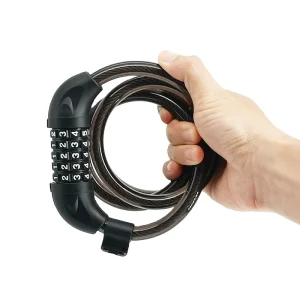 China Factory 5-Digit Steel Cable Bicycle Lock