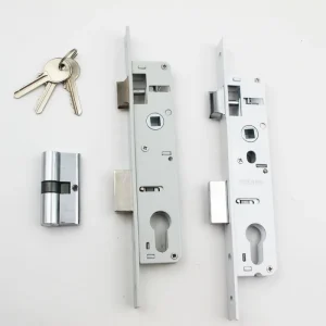 China Factory Euro Security Narrow Aluminum Door Mortise Deadbolt Lock Body Safe Locks for Door Cylinder Lock with Key and Knob