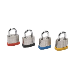 China Factory Short Shackle Laminated Padlock Anti Theft Industrial Equipment Safety Padlock