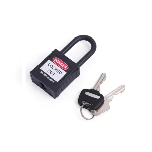 China Industrial Safety Lock Nylon Shackle Padlock with Key Industrial Safety Locks