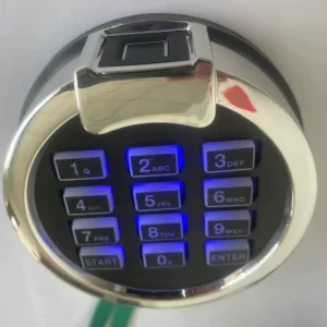 Circular Safe Fireproof Grade C Fingerprint Password Lock with Tuya App and Graffiti Resistance